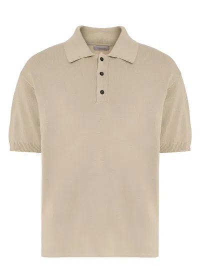 FERRAGAMO MEN'S KNITTED POLO SHIRT