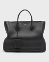 FERRAGAMO MEN'S LARGE LEATHER TOTE BAG