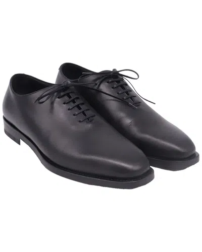 Pre-owned Ferragamo Men's Leather Angiolo Lace-up Oxford (authentic Pre-loved)