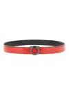 Ferragamo Men Leather Belt In Black