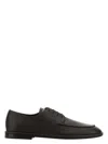 Ferragamo Brown Leather Blade 2 Lace-up Shoes In Brown