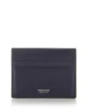 Ferragamo Classic Leather Card Case In Midnight