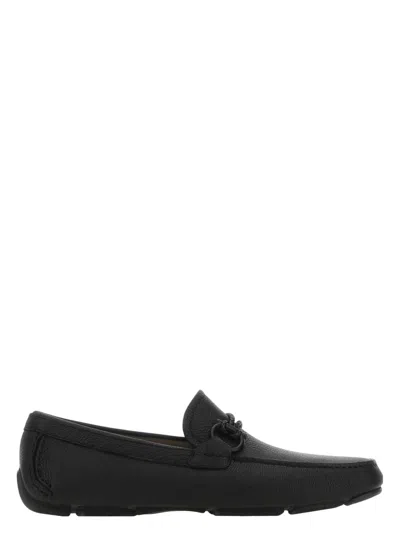 FERRAGAMO MEN'S LEATHER LOAFERS