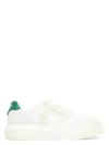 Ferragamo Gancini-patch Calfskin Sneakers In White
