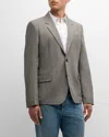 FERRAGAMO MEN'S LINEN-BLEND CANVAS SPORT COAT