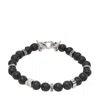 Ferragamo Men Gancini Logo Beaded Bracelet