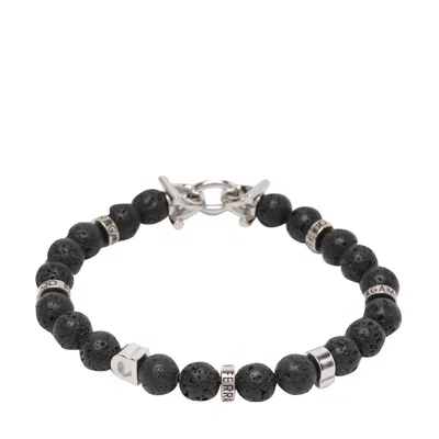 FERRAGAMO FERRAGAMO MEN LOGO BEADS BRACELET