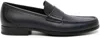 Ferragamo Black Loafer With Logo In Leather Man In Blue