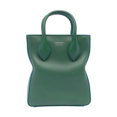 FERRAGAMO FERRAGAMO MEN LOGO SMALL TOTE BAG