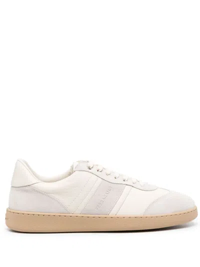 Ferragamo Men Logo Sneakers In Multi