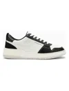 Ferragamo Suede Patch Skate Sneaker In Multicolor