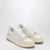 Ferragamo Dennis Low-top Leather And Mesh Sneakers