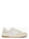 Ferragamo Dennis Low-top Leather And Mesh Sneakers