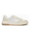 Ferragamo Dennis Low-top Leather And Mesh Sneakers In Light Blue