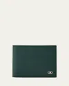 Ferragamo Gancini Business Card Case In Green