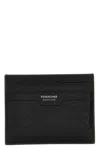 Ferragamo Square Clip In Black