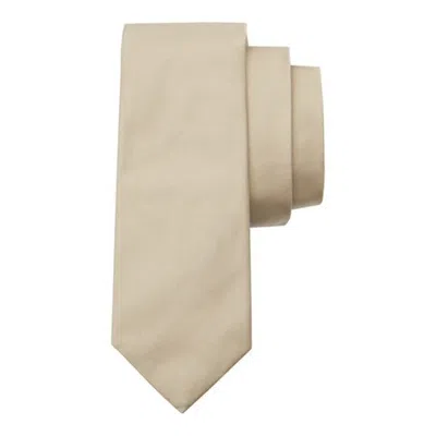 Ferragamo Men's Minimalist Silk Evening Tie In ["brown","beige"]
