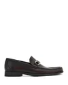 Ferragamo Grandioso Textured Leather Loafers In Black