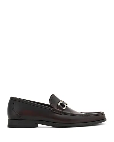 FERRAGAMO MEN'S GANCINI LEATHER LOAFERS
