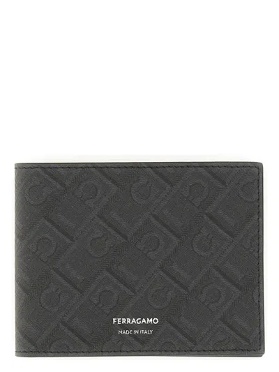 Ferragamo Men's Monogram Logo Wallet