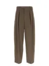 Ferragamo Brown Cotton Pants