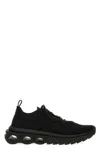 Ferragamo Sneakers Mit Gancini-schild In Black
