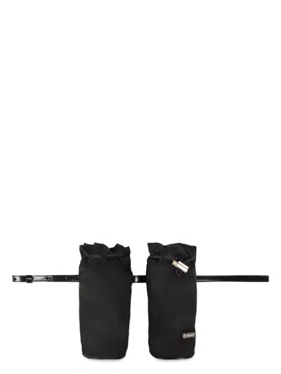 Ferragamo Men's Nylon Belt Bag In Black