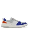 Ferragamo Leather And Technical Fabric Sneakers In Blue