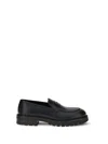 Ferragamo Saddle-strap Penny Loafers In Black