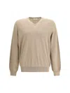 Ferragamo Men Pocket-detail Sweater In Neutral
