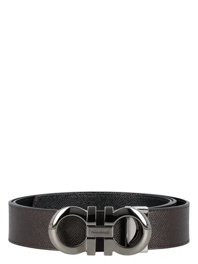 FERRAGAMO MEN'S REVERSIBLE AND ADJUSTABLE GANCINI BELT