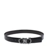 Ferragamo Reversible Belt With Adjustable Length And Metal Buckle