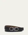 Ferragamo Men's Reversible Gancini-buckle Belt