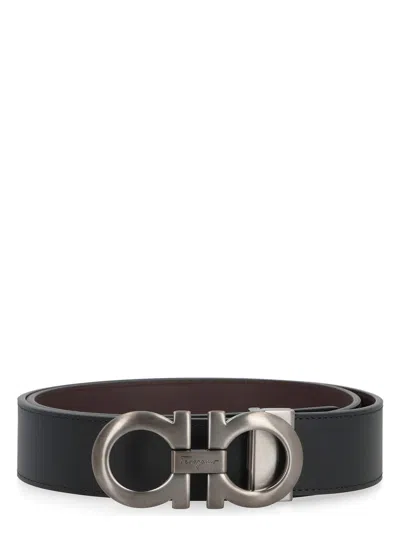 FERRAGAMO MEN'S REVERSIBLE LEATHER BELT