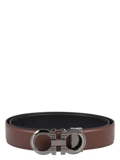 FERRAGAMO MEN'S REVERSIBLE LEATHER BELT