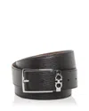 Ferragamo Men's Reversible Leather Belt In Clay