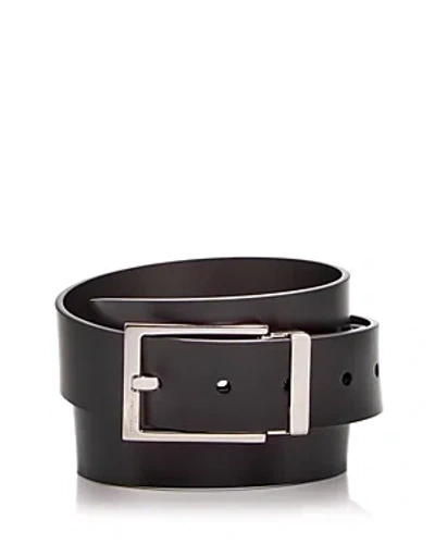 Ferragamo Men's Adjustable Reversible Leather Belt In Nero