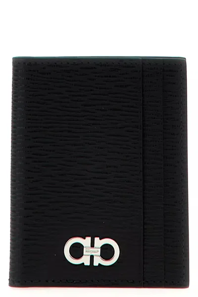 FERRAGAMO FERRAGAMO MEN 'REVIVAL GANCIO' CARD HOLDER