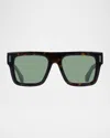 Ferragamo 53mm Square Sunglasses In Dark Tortoise
