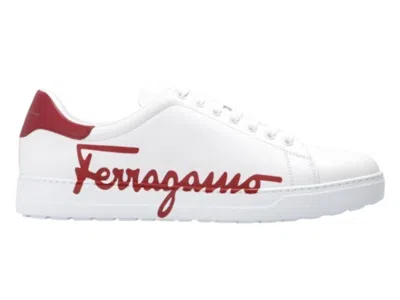 Pre-owned Ferragamo Men's Salvatore  Naruto Sneaker Sneakers In White/red In Multi