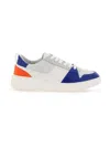 Ferragamo Leather And Technical Fabric Sneakers In Mixed Colours