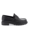 Ferragamo Round-headed Love Shoes In Black