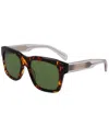 Ferragamo 56mm Polarized Rectangular Sunglasses