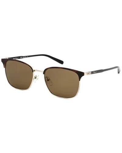 Ferragamo Men's Fashion 54mm Sunglasses In Brown