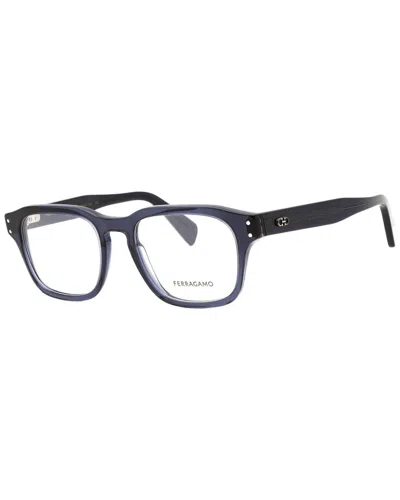 Ferragamo Men's Sf2958 52mm Optical Frames In Blue
