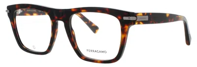 Ferragamo Men's Sf3015 Acetate Eyeglasses (size 53-19-145) In Gray