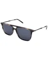 Ferragamo Men's Sf966s Sunglasses In Striped Grey/grey Gradient