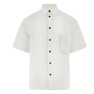 Ferragamo Men's Short-sleeve Shirt In White