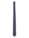 Ferragamo Geometric Pattern Silk Tie In Blue