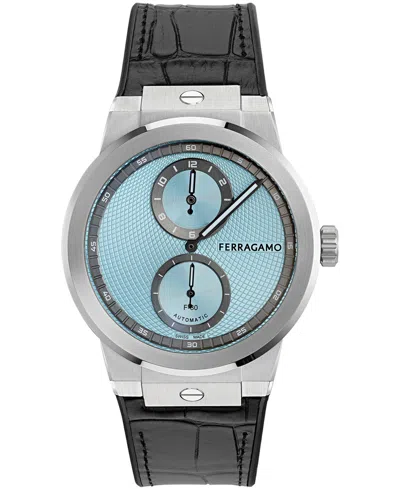 Ferragamo F-80 43mm Watch In Black